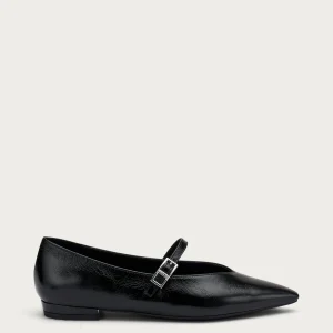 Ballerine a punta in pelle