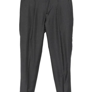 Pantaloni plissé grigio scuro