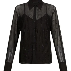 Camicia con trasparenze