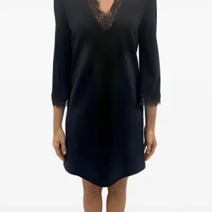 Abito con inserti in pizzo